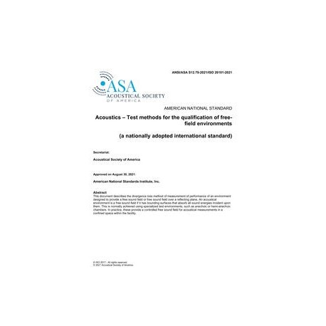 ASA S12.79-2021/ISO 26101-2021