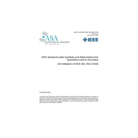 ASA S1.45-2020/IEEE Std 260.4-2018