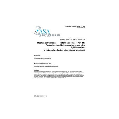 ASA S2.81-2019/Part 11/ ISO 21940-11:2016