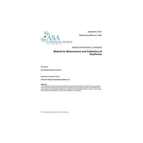 ASA S3.7-2016 (R2020)