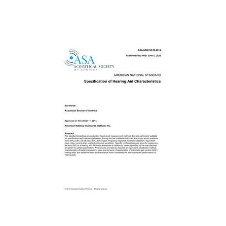 ASA S3.22-2014 (R2020)