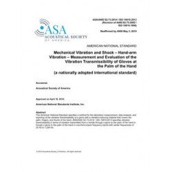 ASA S2.73-2014 / ISO 10819:2013 (R2019)