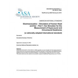 ASA S3.55-2014/Part 1 / IEC 60318-1:2009 (R2019)