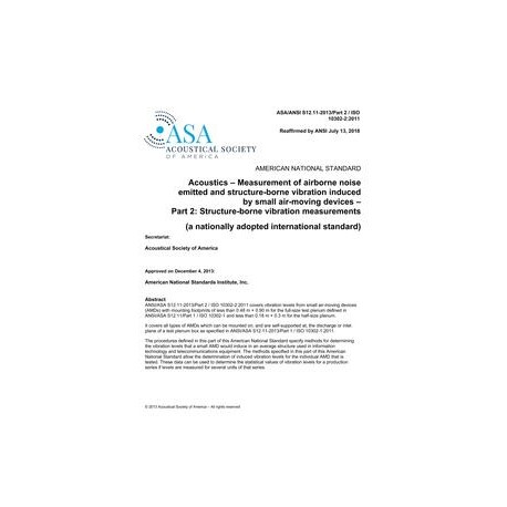 ASA S12.11-2013/Part 2/ISO 10302:2-2011 (R2018)