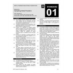 Standard Test Method 01: Method for Sampling Metal Powders