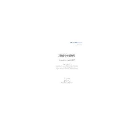 Analysis of the Transverse Load Test Results from EMLA Report L-11-1869a per ICC-ES AC191-11, StructureSmith Project 120207A