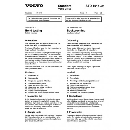 VOLVO STD 1011,481 0