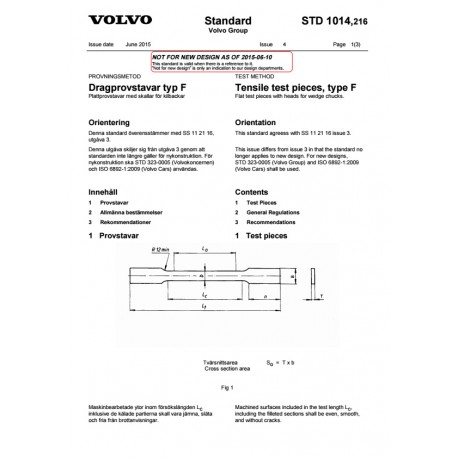 VOLVO STD 1014,216 0