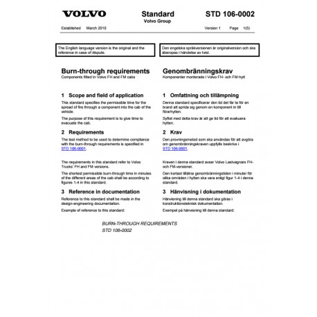 VOLVO STD 106-0002 0