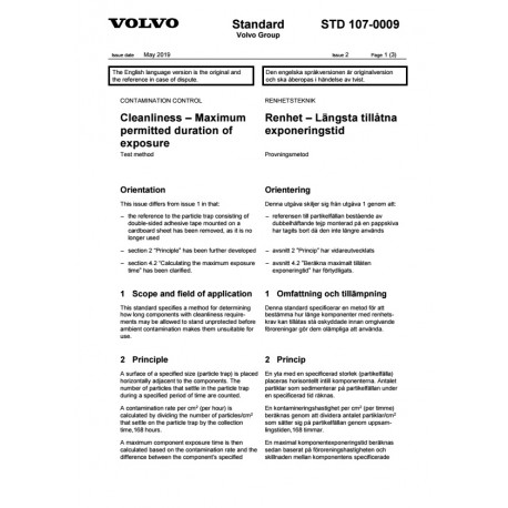 VOLVO STD 107-0009 0