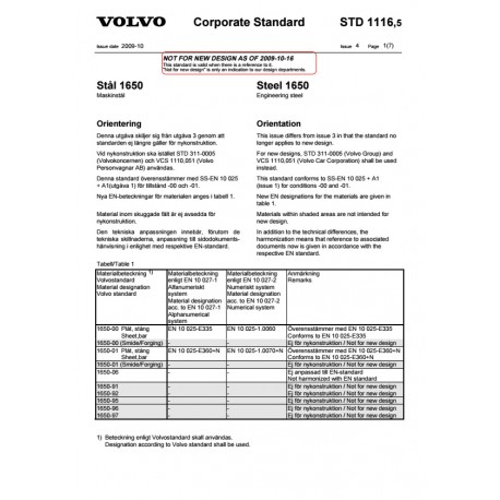 VOLVO STD 1116,5 0