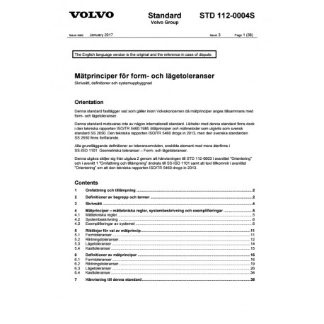 VOLVO STD 112-0004 0