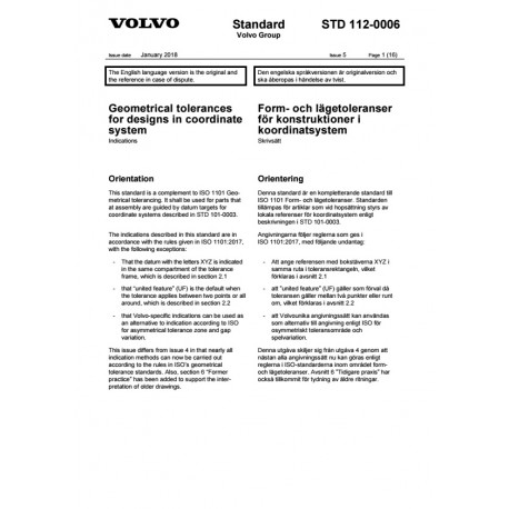 VOLVO STD 112-0006 0