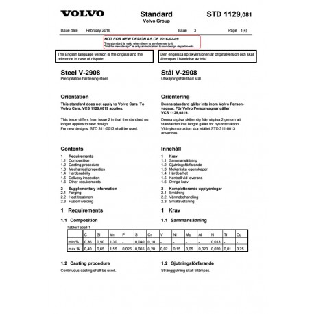 VOLVO STD 1129,081 0