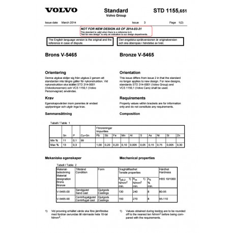 VOLVO STD 1155,651 0