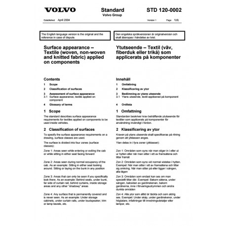 VOLVO STD 120-0002 0