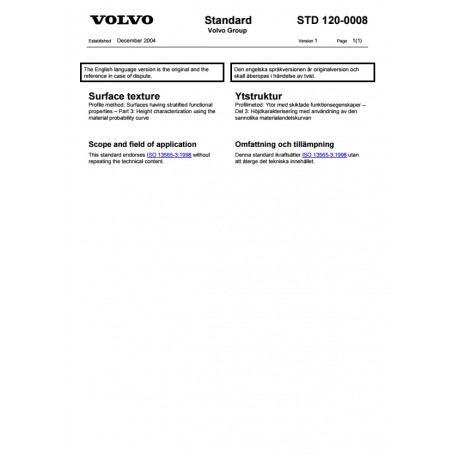 VOLVO STD 120-0008 0