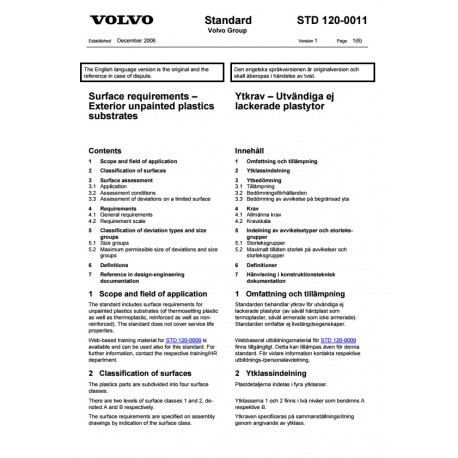 VOLVO STD 120-0011 0