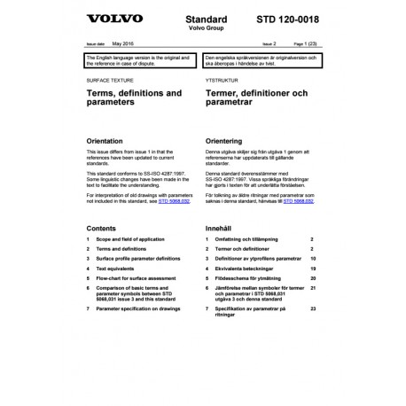 VOLVO STD 120-0018 0