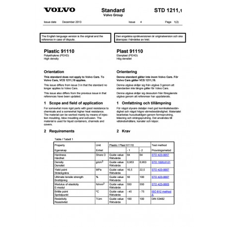 VOLVO STD 1211,1 0