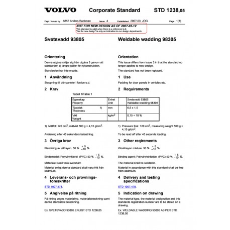 VOLVO STD 1238,05 0