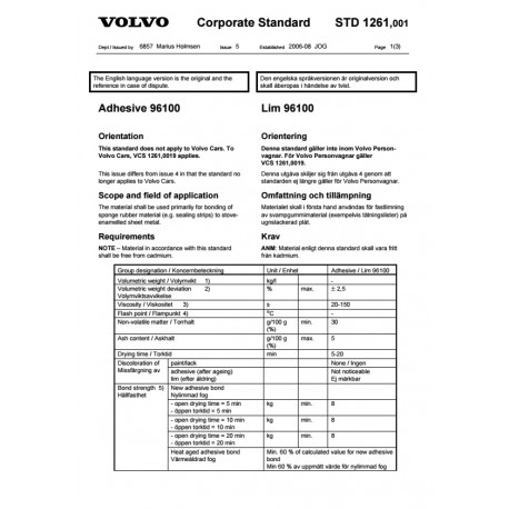 VOLVO STD 1261,001 0