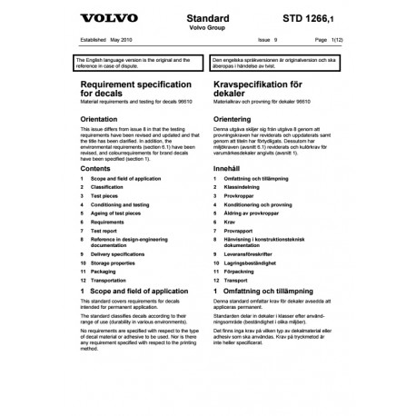 VOLVO STD 1266,1 0