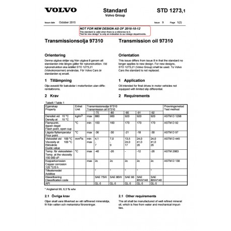 VOLVO STD 1273,1 0