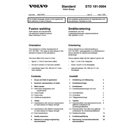 VOLVO STD 181-0004 0