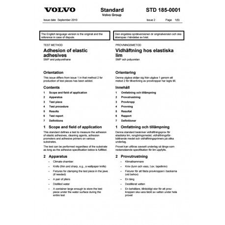 VOLVO STD 185-0001 0