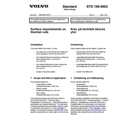 VOLVO STD 199-0002 0