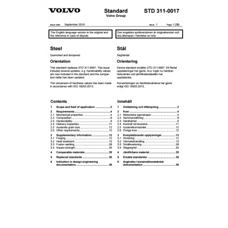 VOLVO STD 311-0017 0