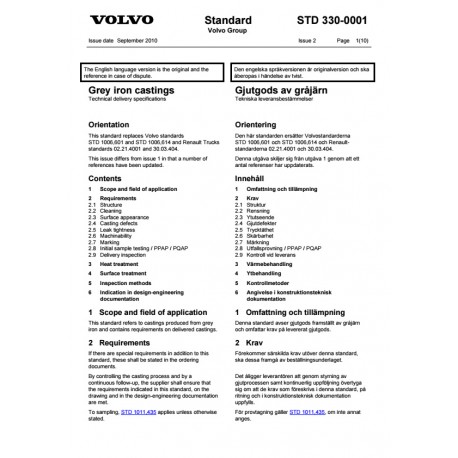 VOLVO STD 330-0001 0