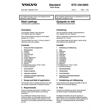 VOLVO STD 330-0003 0