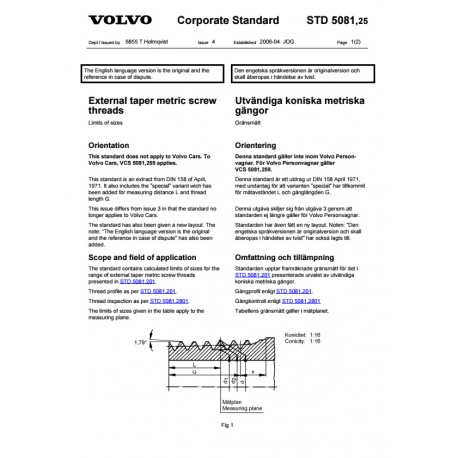 VOLVO STD 5081,25 0