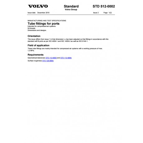 VOLVO STD 512-0002 0