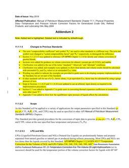 API MPMS Chapter 11.1 (R2012) Addendum 2